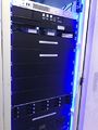 Server rack - Running virtual servers for private cloud, web hosting, email, security camera monitoring and recording, etc.