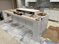Basement kitchen island nearing completion
