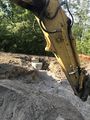 Backfilling the sewer excavation-the foundation will cross over this...