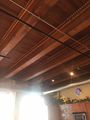 Wood ceilings have conduit today, we'll replicate this