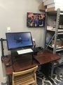 Monitors for Tivo and server control, standing desk