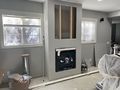 Built-in gas fireplace