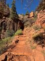 Looking back up at Supai Tunnel