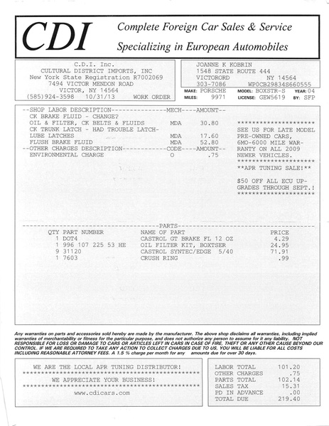File:2013-CDI Oil Change, Brake flush, lube trunk latch.searchable.pdf