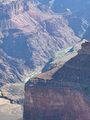 The Colorado River peeking through the canyon